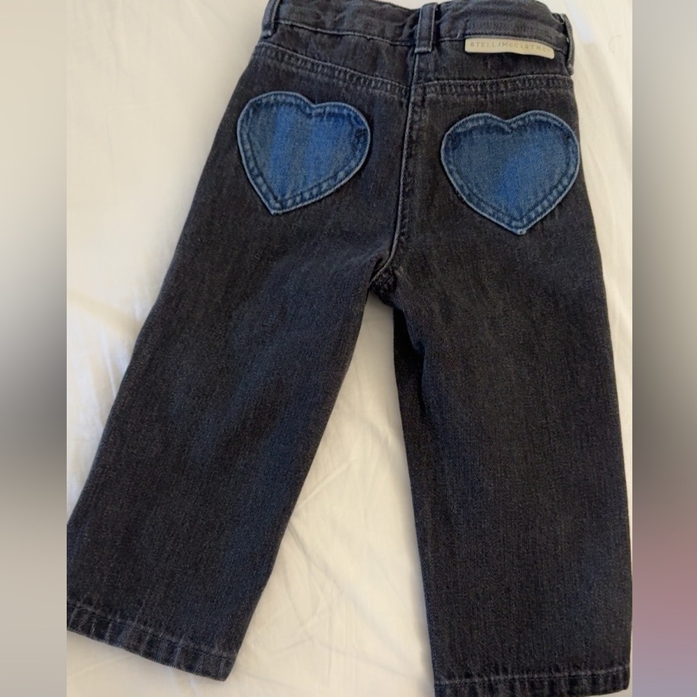 Stylish Black Jeans with Heart Pockets